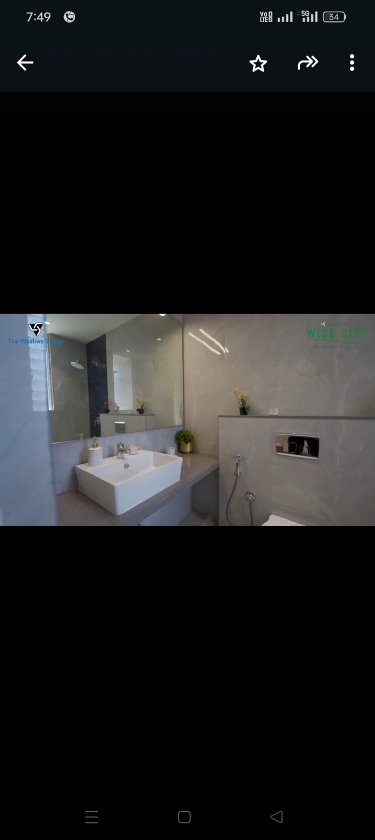 Master Bedroom, wadhwa-wise-city 4 Bedroom 1800 Sq.Ft. Independent House In Old Panvel Navi Mumbai 8193995