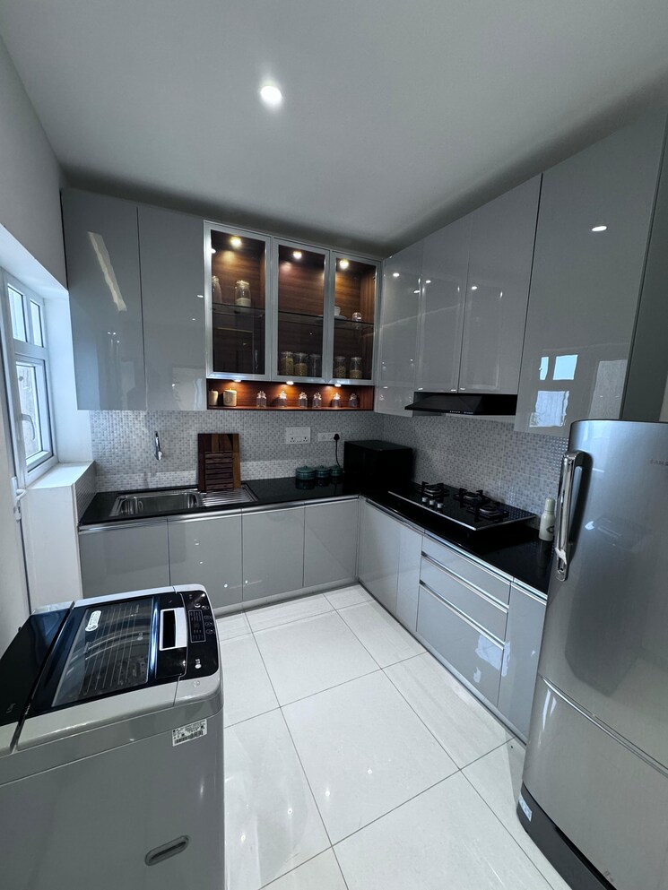 Kitchen, clover-village 1 Bedroom 650 Sq.Ft. Apartment In Wanowrie Pune 8194030