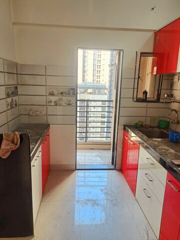 Kitchen in 1 BHK Apartment at Rajaram Sukur Sapphire, Ghodbunder Road – for Sale