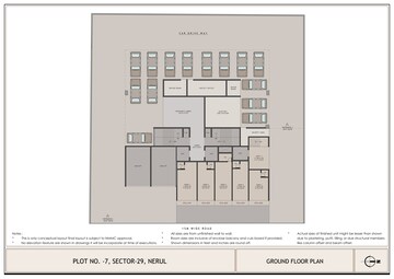 Floor Plan in 2 BHK Apartment at Experio Platinum Elysium, Sector 29 Nerul – for Sale