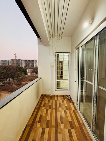 Balcony in 2 BHK Apartment at Raghavendra Arcade, Kondapur – for Rent