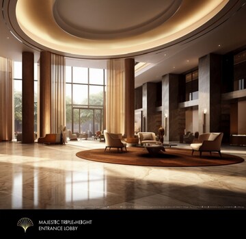Living Room in 4 BHK Apartment at Sector 79 – for Sale