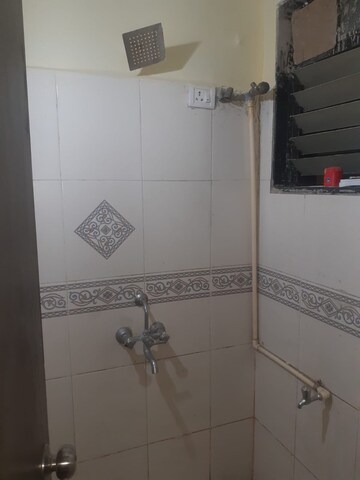 Bathroom in 1.5 BHK Apartment at Mantri Park, Goregaon East – for Rent