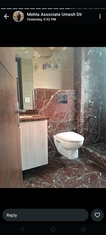 Bathroom in 3 BHK Builder Floor at Kailash Colony – for Rent