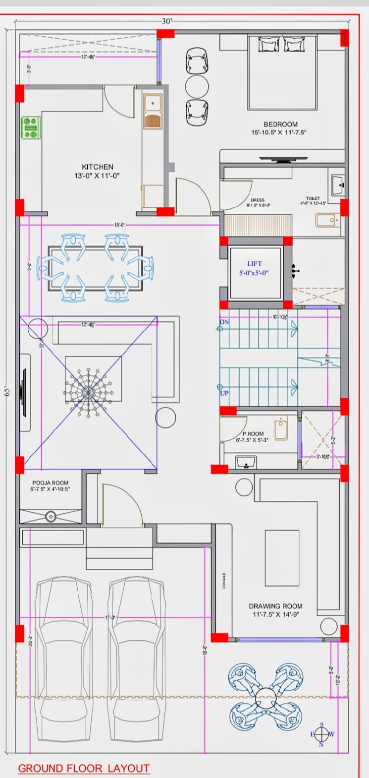 Floor Plan, vidhyut nagar 4 Bedroom 216 Sq.Yd. Independent House In Vidhyut Nagar Jaipur 8194653