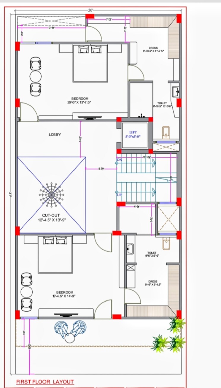Floor Plan, vidhyut nagar 4 Bedroom 216 Sq.Yd. Independent House In Vidhyut Nagar Jaipur 8194653