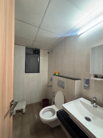 Bathroom in 1 BHK Apartment at Godrej Golf Meadows, Poyanje – for Rent
