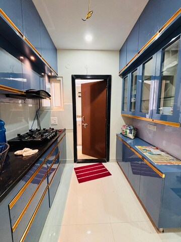 Kitchen in 3 BHK Apartment at Raghavendra Arcade, Kondapur – for Rent