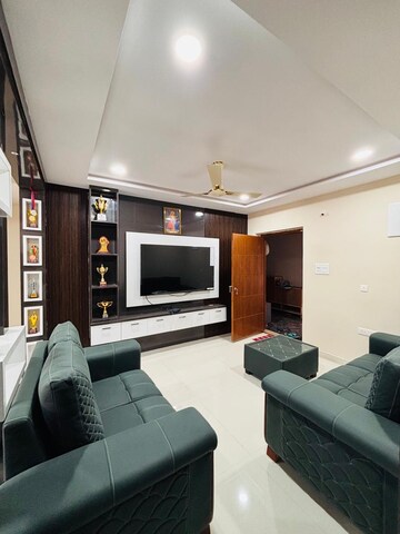 Living Room in 3 BHK Apartment at Raghavendra Arcade, Kondapur – for Rent