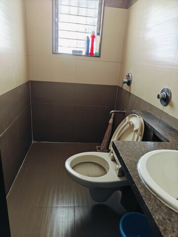 Bathroom in 3 BHK Apartment at Lake Home, Powai – for Rent