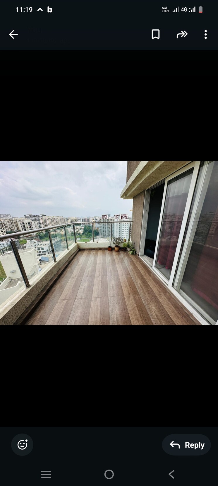 Balcony, kolte-patil-western-avenue 3 Bedroom 1400 Sq.Ft. Apartment In Wakad Pune 8195446