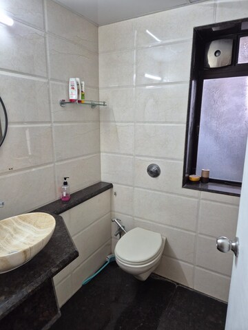 Bathroom in 2 BHK Apartment at Vasant Valley Complex, Malad East – for Rent