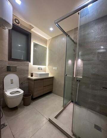 Bathroom in 4 BHK Builder Floor at Saket – for Rent
