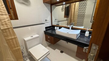 Attached Bathroom in 3 BHK Apartment at Malcha Marg – for Rent