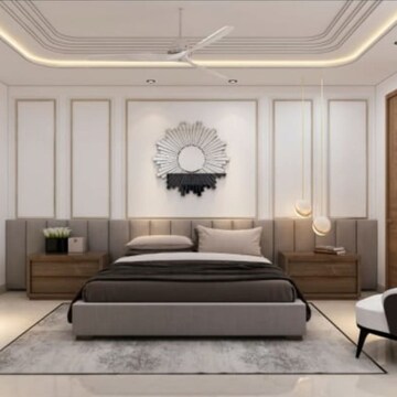 Living Room in 4 BHK Apartment at DLF Belvedere Towers, Sector 24 – for Rent