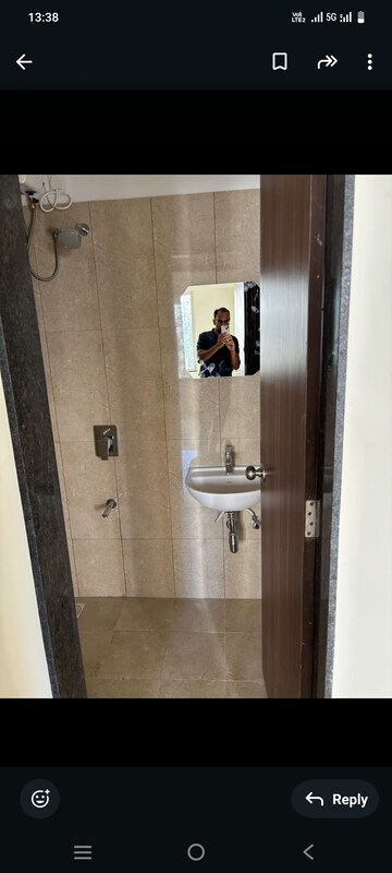 Bathroom in 1 BHK Apartment at Sneh Akshay Anantam, Wakad – for Rent