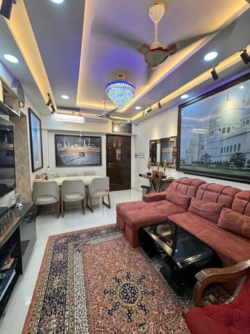 Living Room in 2 BHK Apartment at Rustomjee Urbania, Majiwada – for Sale