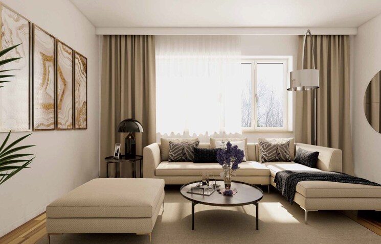 Living Room, anp-atlantis 2 Bedroom 823 Sq.Ft. Apartment In Balewadi Pune 8196332