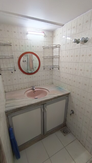 Bathroom in 1 BHK Apartment at Gokuldham Complex, Goregaon East – for Rent