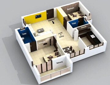Floor Plan in 2 BHK Villa at Bannerghatta Jigani Road – for Sale
