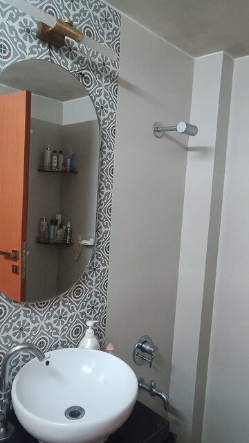 Bathroom in 2 BHK Apartment at Skyline Villa, Powai – for Rent