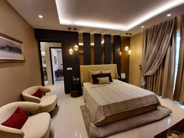 Bedroom, hermitage-centralis 3 Bedroom 1700 Sq.Ft. Apartment In Vip Road Zirakpur 8197443