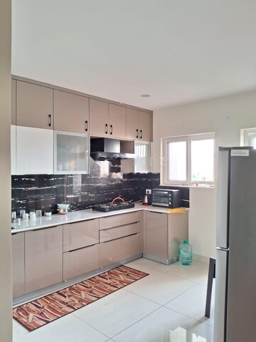 Kitchen in 3 BHK Apartment at Ambience Courtyard, Manikonda – for Rent
