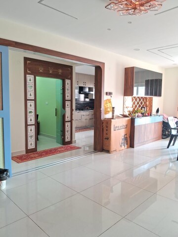 Living Room in 3 BHK Apartment at Ambience Courtyard, Manikonda – for Rent