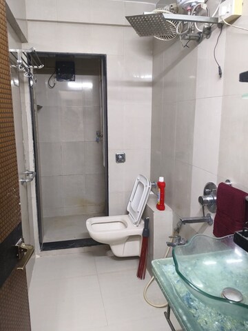 Bathroom in 3 BHK Apartment at Jalvayu Vihar Powai, Powai – for Rent