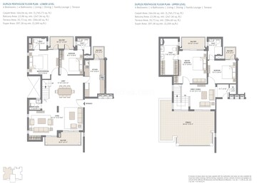 Floor Plan in 4 BHK Apartment at M3M Capital, Sector 113 – for Sale