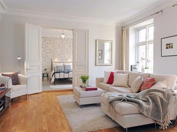 Living Room in 4 BHK Apartment at Raheja Imperia, Worli – for Rent