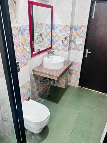 Bathroom in 2 BHK Builder Floor at Vasant Kunj – for Rent
