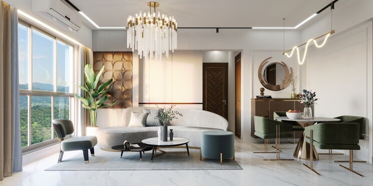 Living Room, micl-aaradhya-highpark 1 Bedroom 408 Sq.Ft. Apartment In Mira Road Thane 8198092