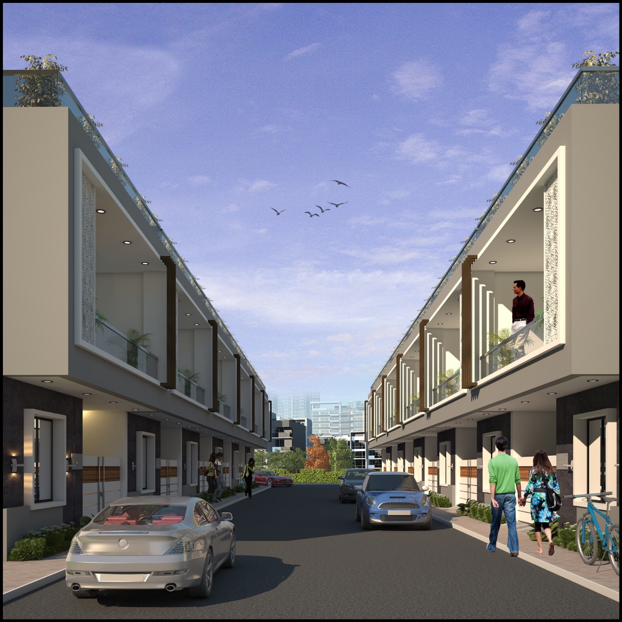 3 BHK + Study Room 2200 Sq.Ft. Villa in Greno Green Residency