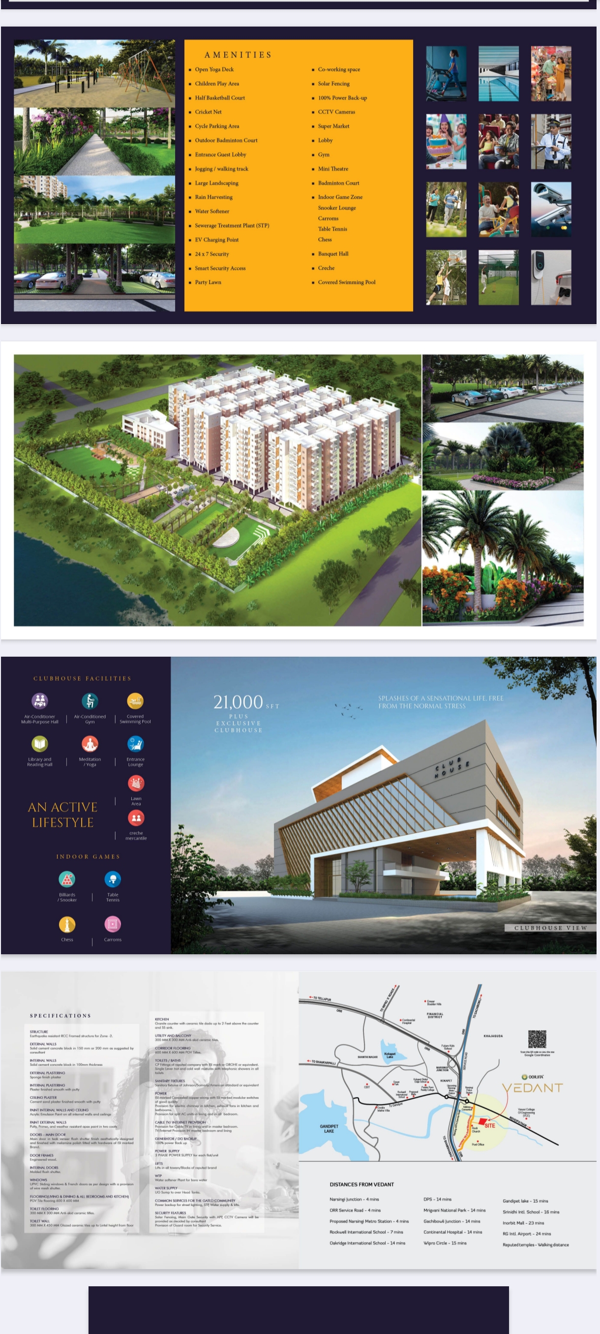 2 BHK + Servant Room 1452 Sq.Ft. Apartment in Oorjita Vedant