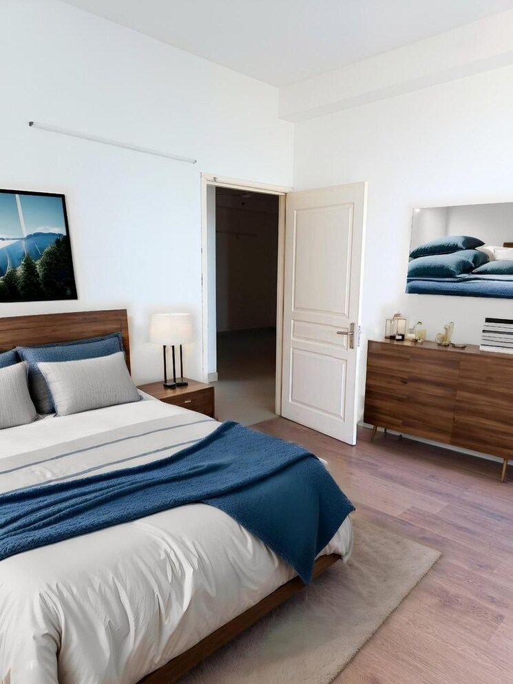 Bedroom, jms-the-nation 2.5 Bedroom 1345 Sq.Ft. Builder Floor In Sector 95 Gurgaon 8198669