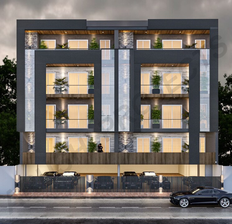 Exterior View, jms-the-nation 2.5 Bedroom 1345 Sq.Ft. Builder Floor In Sector 95 Gurgaon 8198669