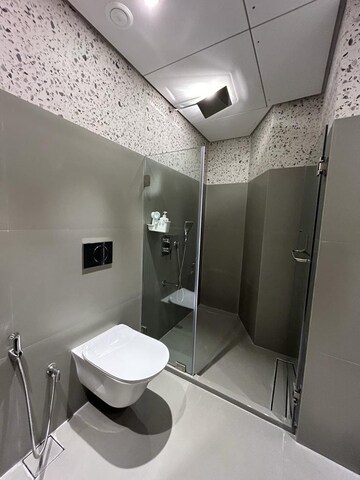 Bathroom in 3 BHK Apartment at Lodha The World Towers World One Tier 2, Worli – for Rent