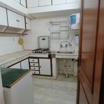 Kitchen in 2 BHK Builder Floor at Saket – for Rent
