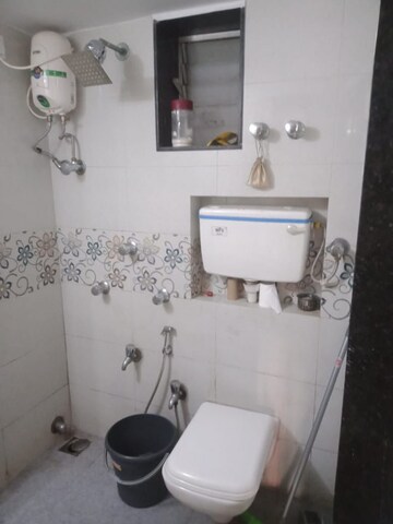 Bathroom in 1 BHK Apartment at Navyug Niwas, Grant Road – for Rent