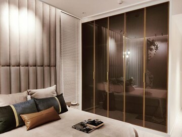 Living Room in 4 BHK Apartment at Lodha Trump Tower, Worli – for Rent