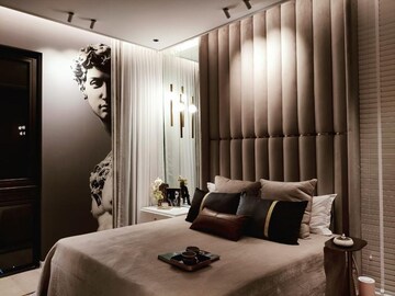 Living Room in 4 BHK Apartment at Lodha Trump Tower, Worli – for Rent