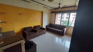 Living Room in 1 BHK Apartment at Raunak Bliss, Ghodbunder Road – for Rent