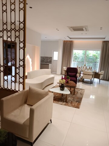 Living Room in 3 BHK Apartment at Candeur Lakescape, Kondapur – for Sale