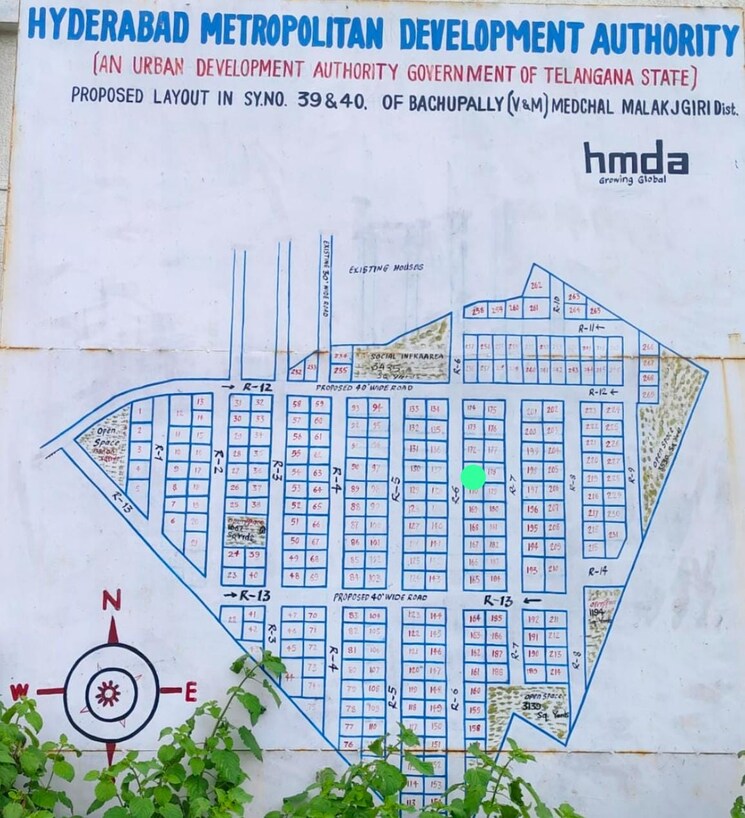 Map Location, bachupally  300 Sq.Yd. Plot In Bachupally Hyderabad 8199175