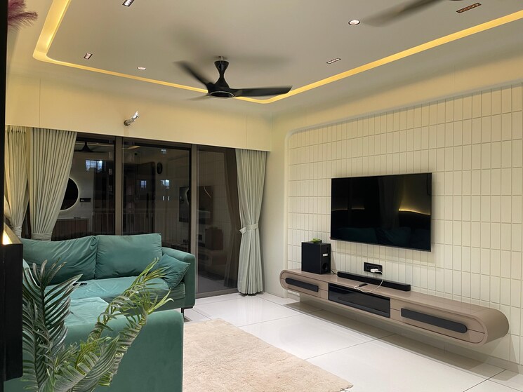 Living Room, gota 3 Bedroom 1920 Sq.Ft. Apartment In Gota Ahmedabad 8199346