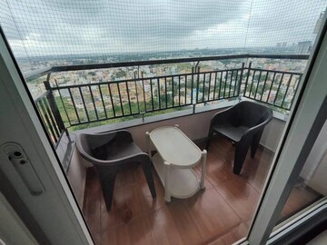 Balcony in 3 BHK Apartment at Pashmina Waterfront, Old Madras Road – for Rent