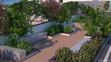 Balcony in 3 BHK Apartment at Majestique Marbella Phase 1, Kharadi – for Rent