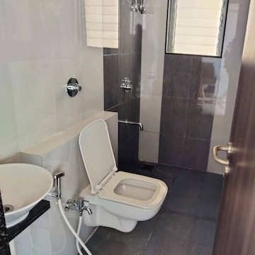 Bathroom in 2 BHK Apartment at Sheth Irene, Malad West – for Rent