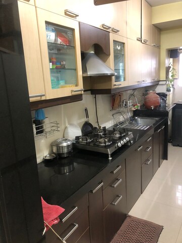 Kitchen in 2 BHK Apartment at Ashar Axis, Majiwada – for Rent